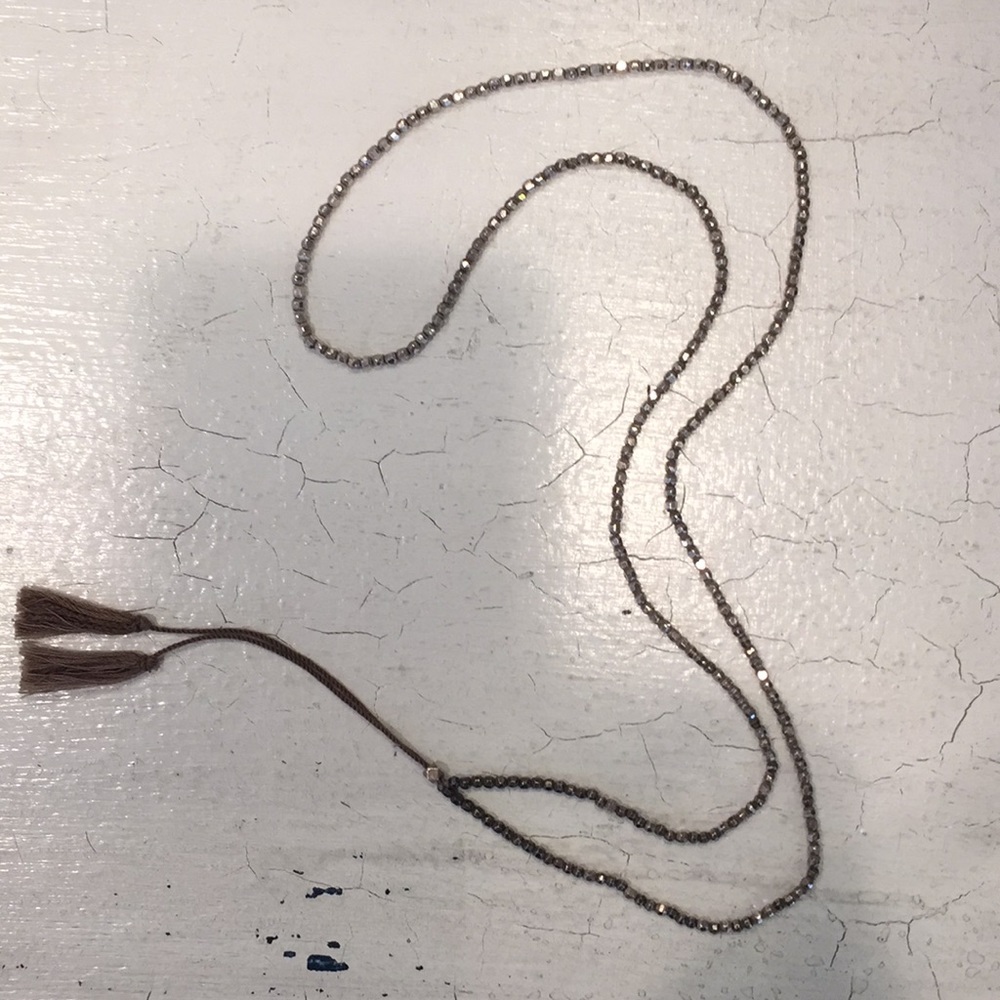 Chan Luu silver beaded necklace